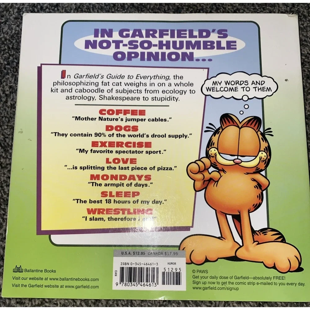 Lot Of 3 Garfield Comic Books By Jim Davis Fat Cat Treasury Guide To Everything